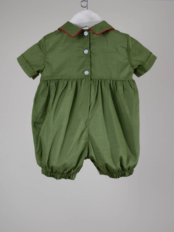Charming Little Ones - Wholesale Jumpsuit - Baby - Christmas Evergreen Grayson Bubble1