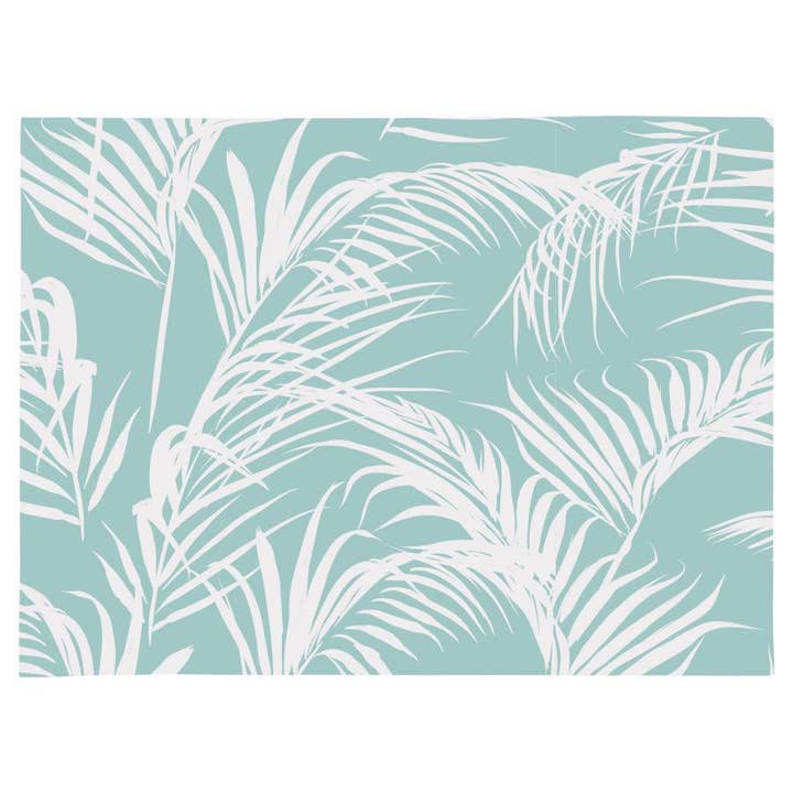 Escape To Paradise - Wholesale Table runner - Table Runner-Classic Palms Aqua-210cm x 40cm1