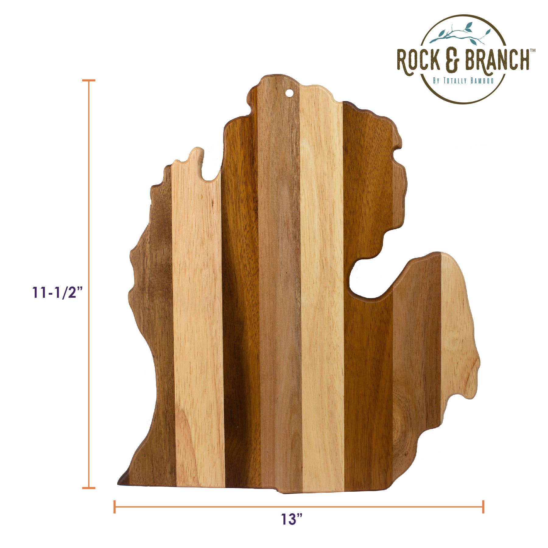 Totally Bamboo - Wholesale Cutting Board - Rock & Branch® Shiplap Series Michigan Serving Board6