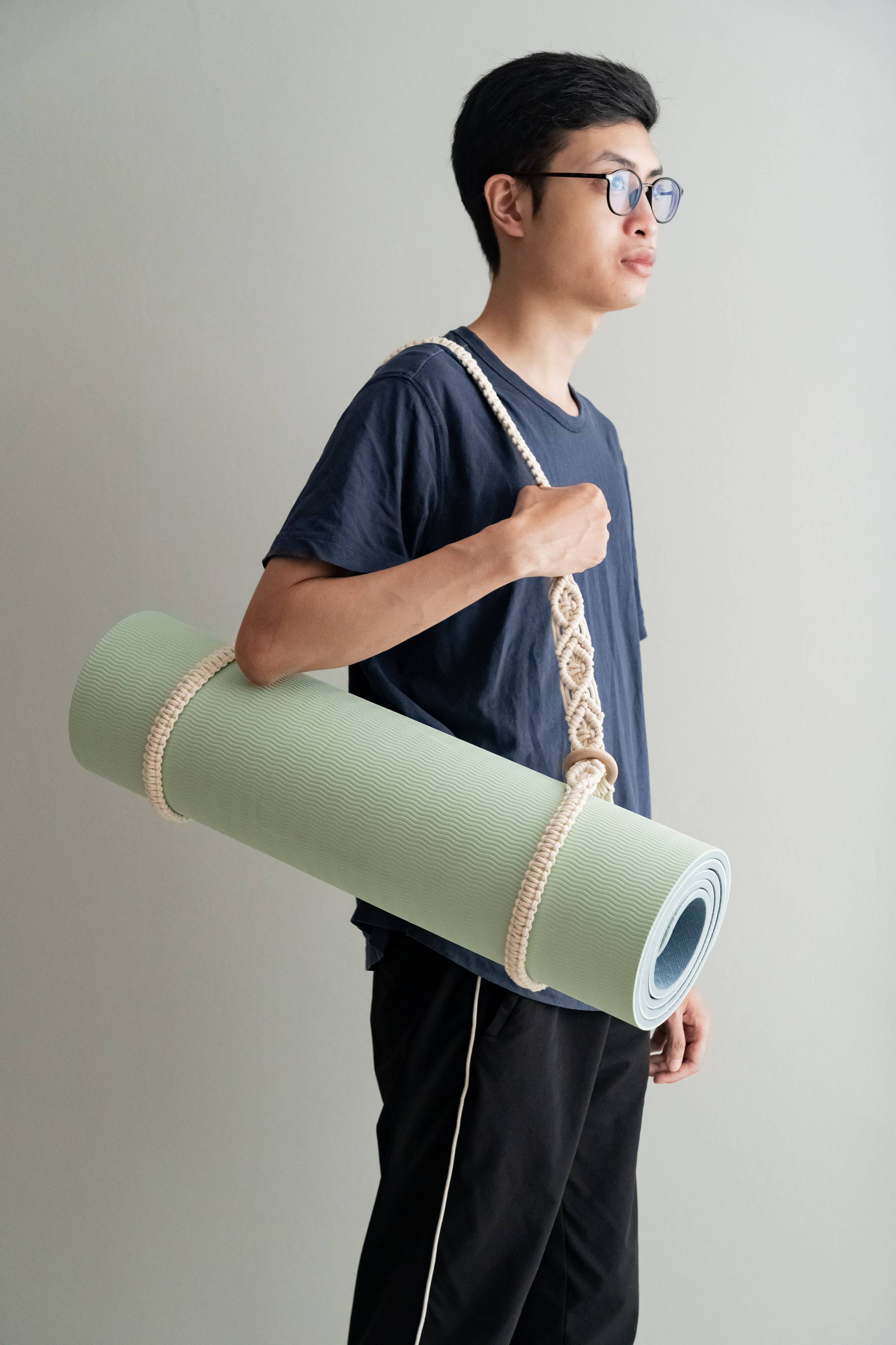 BeanDaikon - Venta al por mayor Correas/bandas de yoga - Correa para esterilla de yoga Macramé I834