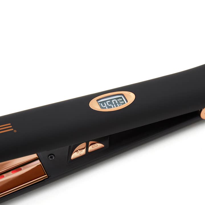 Black Style Setter Flat Iron – 1” Titanium Hair Straightener for wholesale on Faire3