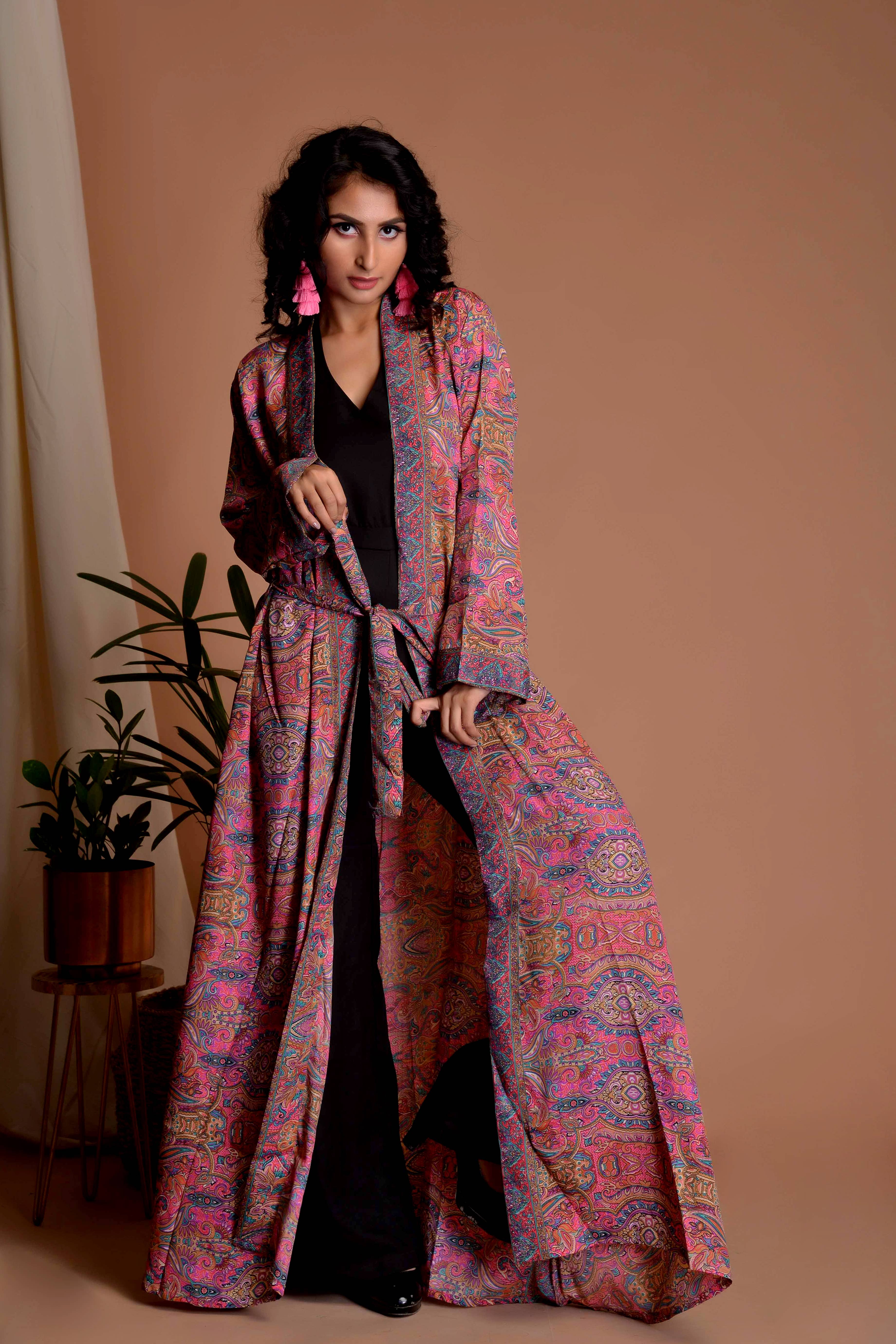 Meghcraft - Wholesale Kimono - Women's - Assorted Wholesale Recycled Silk Kimono Robe FREE SIZE3