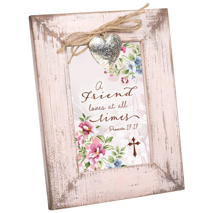 A Friend Loves At All Times' Photo Frame for wholesale by Cottage Garden