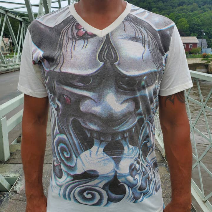 Smoking Entity Bomull V-ringad T-shirt Gotiskt uttalande Moto Style för wholesale av Dalfiya
