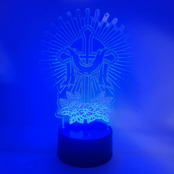 The 308 Collective - Venta al por mayor Lámparas decorativas/de escritorio - Luz LED de cruz cristiana | Regalos religiosos | Lámpara católica4