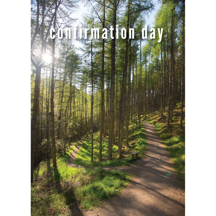 Confirmation Card - Woodland Pathway for wholesale by Leonard Smith
