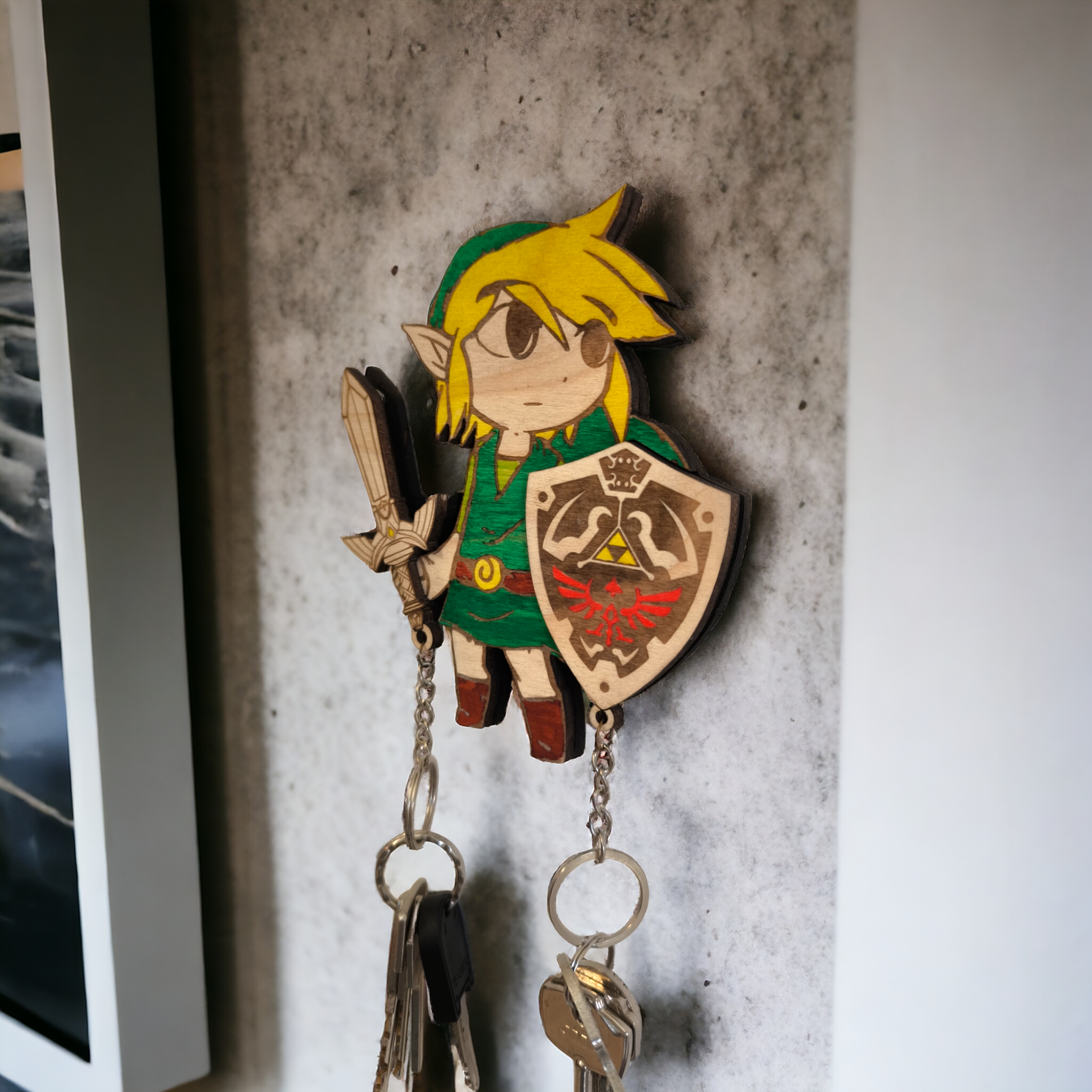 Studio Rima - Wholesale Keychain – Unisex - Link - The Legend of Zelda Magnet Keychain Wall Mounted 5