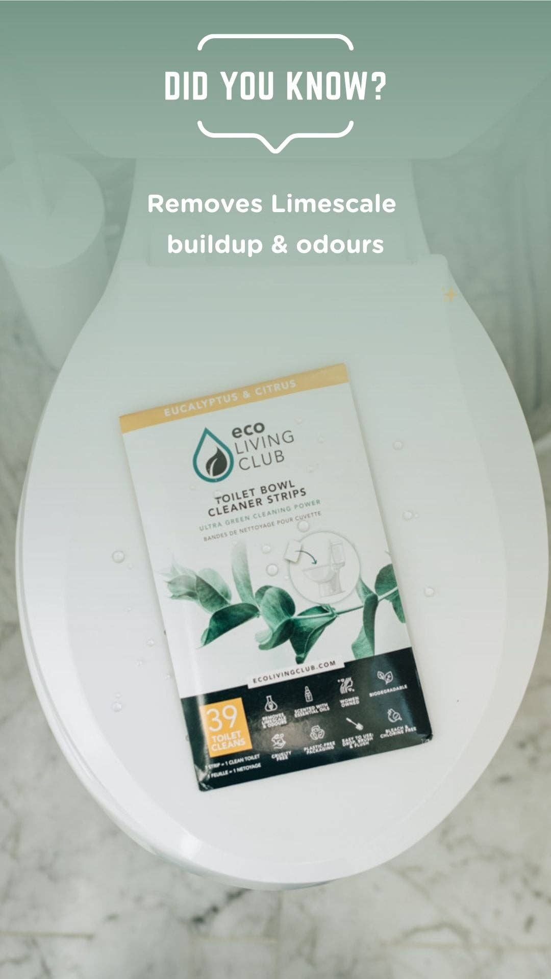 Eco Living Club - Wholesale Toiletreiniger - Eco Living Club Toiletbleekstrips met eucalyptus en citrus5