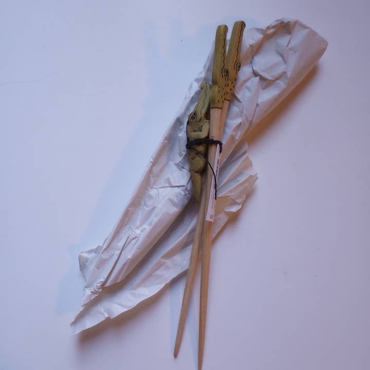 Ten Thousand Villages - Wholesale Chopsticks - * Mamba Crocodile Chopstick Set *