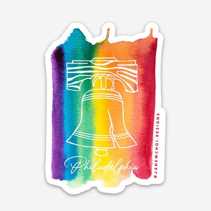 Philly Liberty Sticker for wholesale by Jane W. Choi Designs