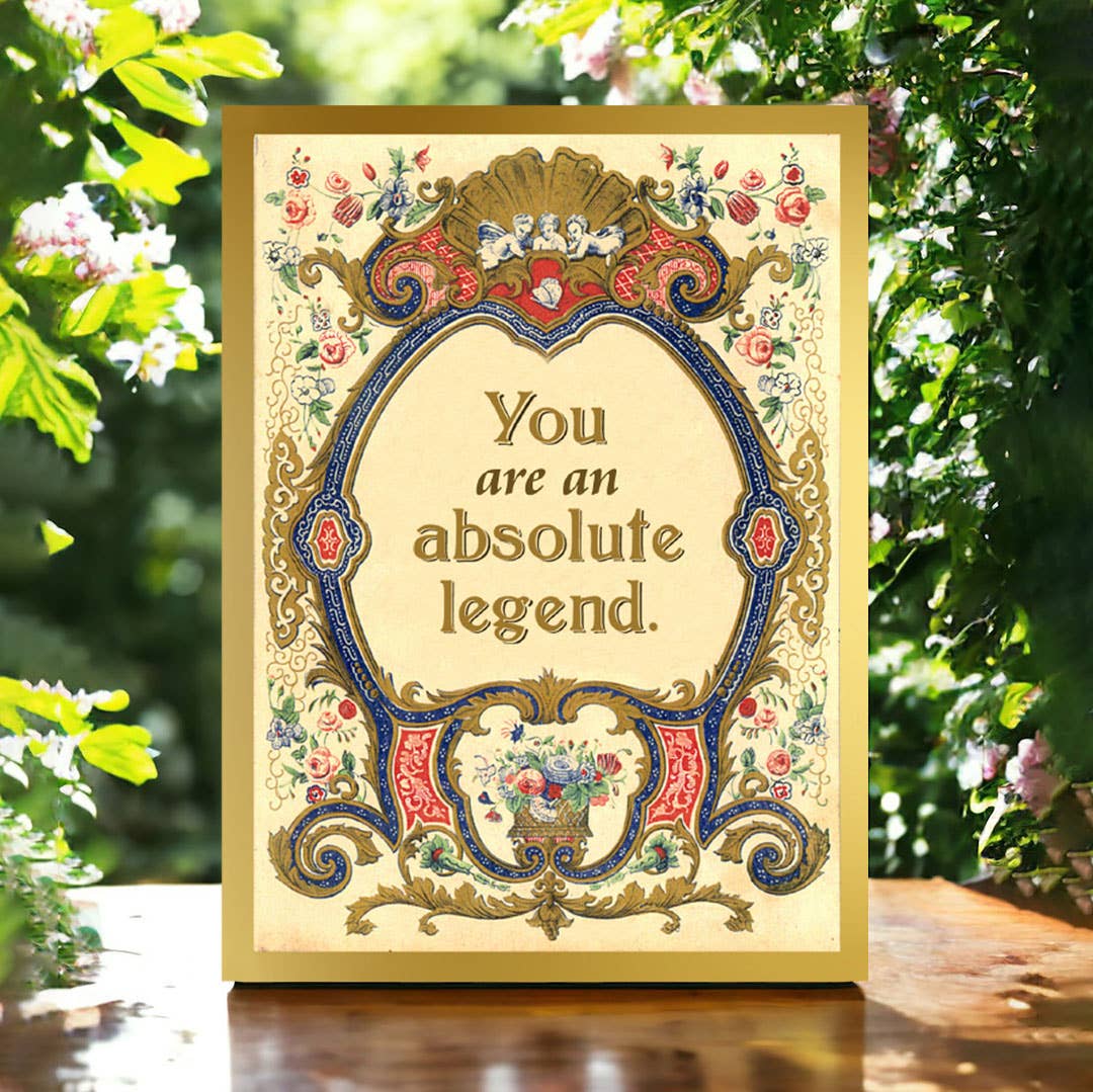 Bad Betty Greeting Co. - Wholesale Everyday Greeting Card - You Are an Absolute Legend - Vintage Style Greeting Card3