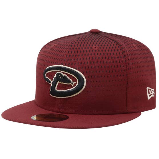 Arizona Diamondbacks New Era 59fifty "D" Burgundy and Black Fitted Hat for wholesale by Rat City Sk8 Shop