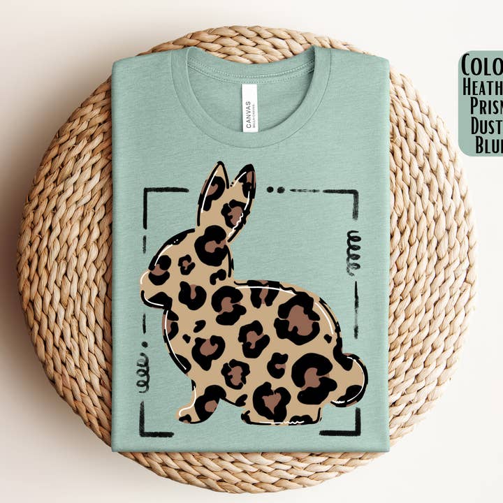 Leopard Bunny Shirt - Easter Shirt for engroshandel hos The Shirt Company