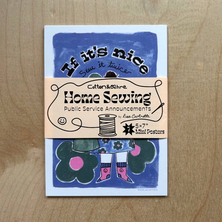 Cotton and Ochre - Wholesale Art Print - Home Sewing PSA Mini Posters3