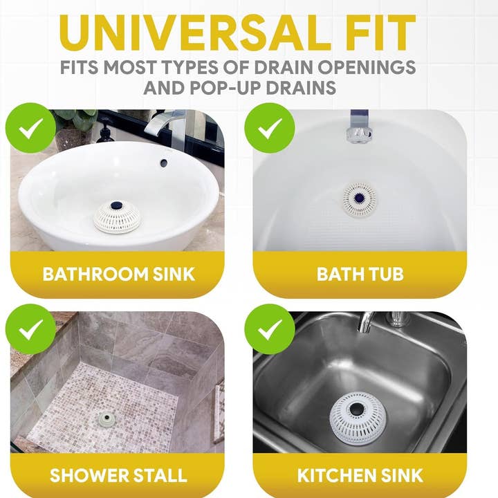 TubShroom - Wholesale Sink Strainer/Stopper - ShowerShroom Stealth Shower Hair Drain Catcher - Hair Stopper for Shower Drain, Bathtub, and Bathroom Sink5