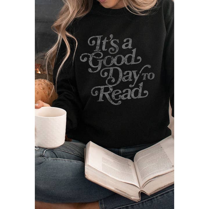 IT IS GOOD DAY TO READ VINTAGE GRAPHIC SWEATSHIRTS for wholesale by Illustrated Society