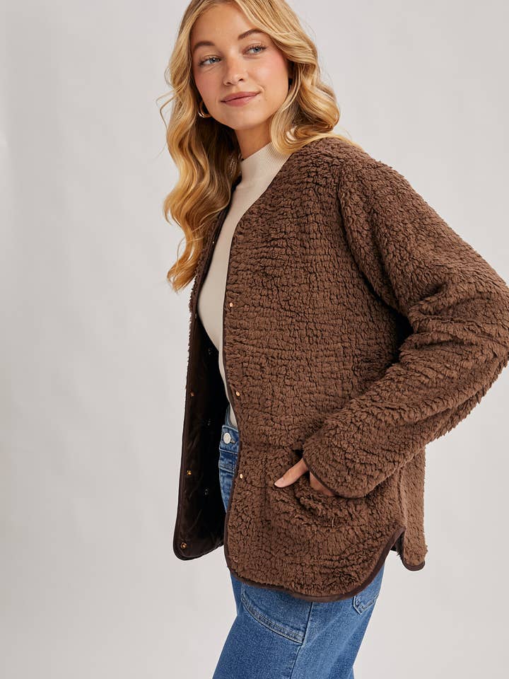 Bluivy - Wholesale Jacket - Women's - SHERPA ADJUSTABLE HOODED JACKET21