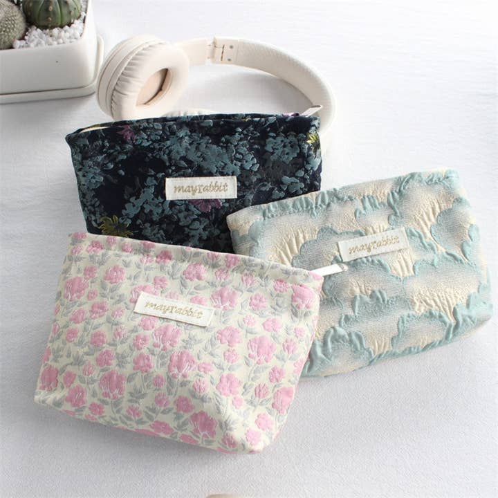 Funkyrel® Atzbranding Limited - Wholesale Make-up/cosmetic bag - Cosbai – Small Floral Travel Makeup Pouch5