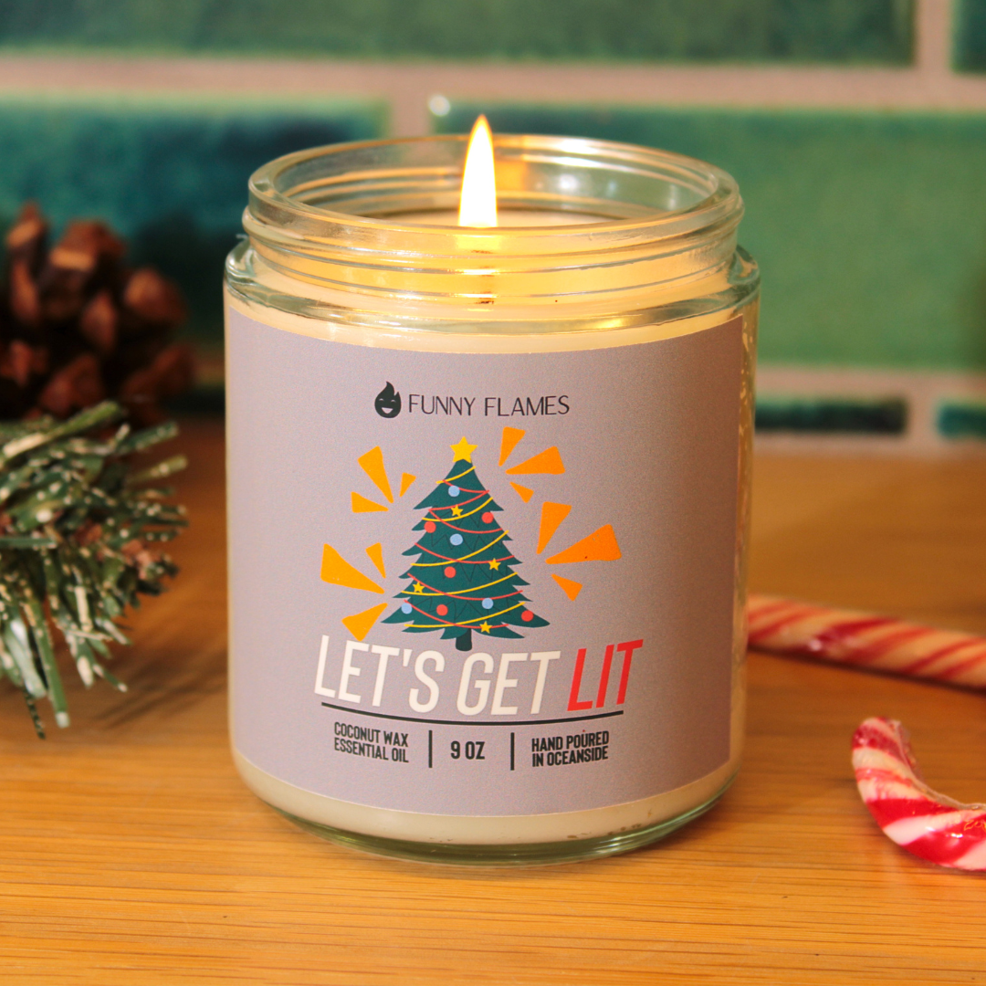 Funny Flames Candle Co - Les Creme - Wholesale Jar/Filled Candle - Holiday 2025 Best Sellers Collection 9oz Candles86
