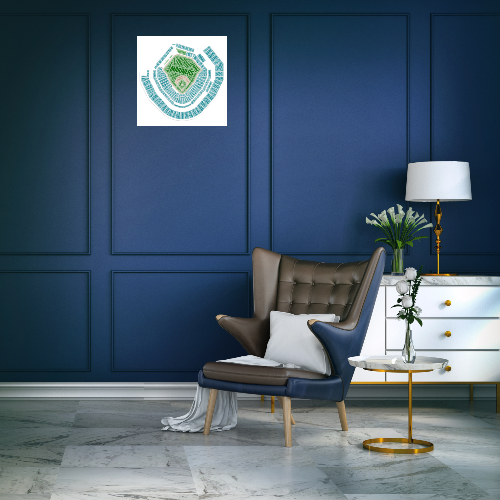 Quotables Geek Custom Designs - Wholesale Poster - Seattle Baseball - Stadium Edition1