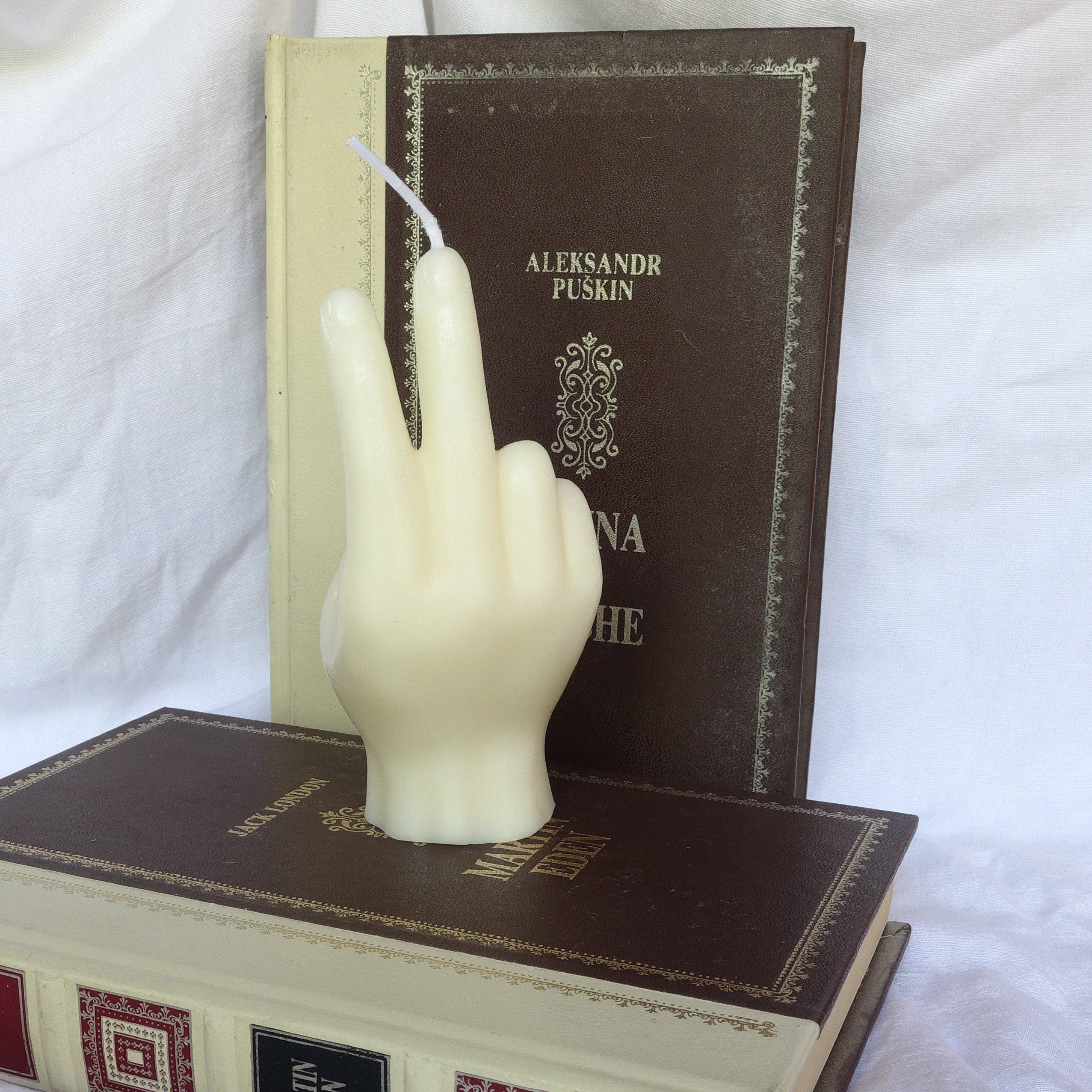 Daemon srls - Vendita all'ingrosso Candele regalo - Candela a forma di mano Ursula ~ Peace ~2