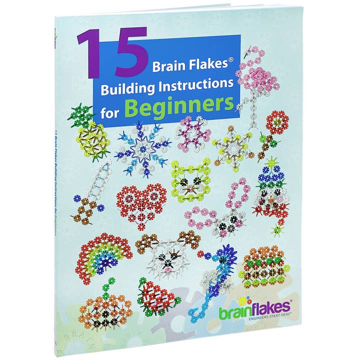 15 in 1 Brain Flakes Building Instructions For Beginners for wholesale by VIAHART Toy Co.