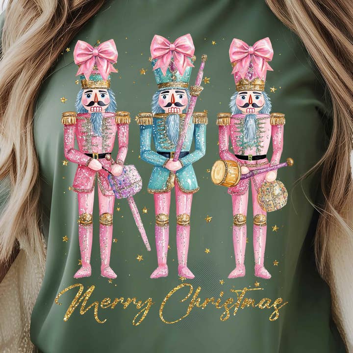DTF TRANSFER - Merry Christmas Nutcrackers CH018 for wholesale by dBoldTees & DTF Transfers