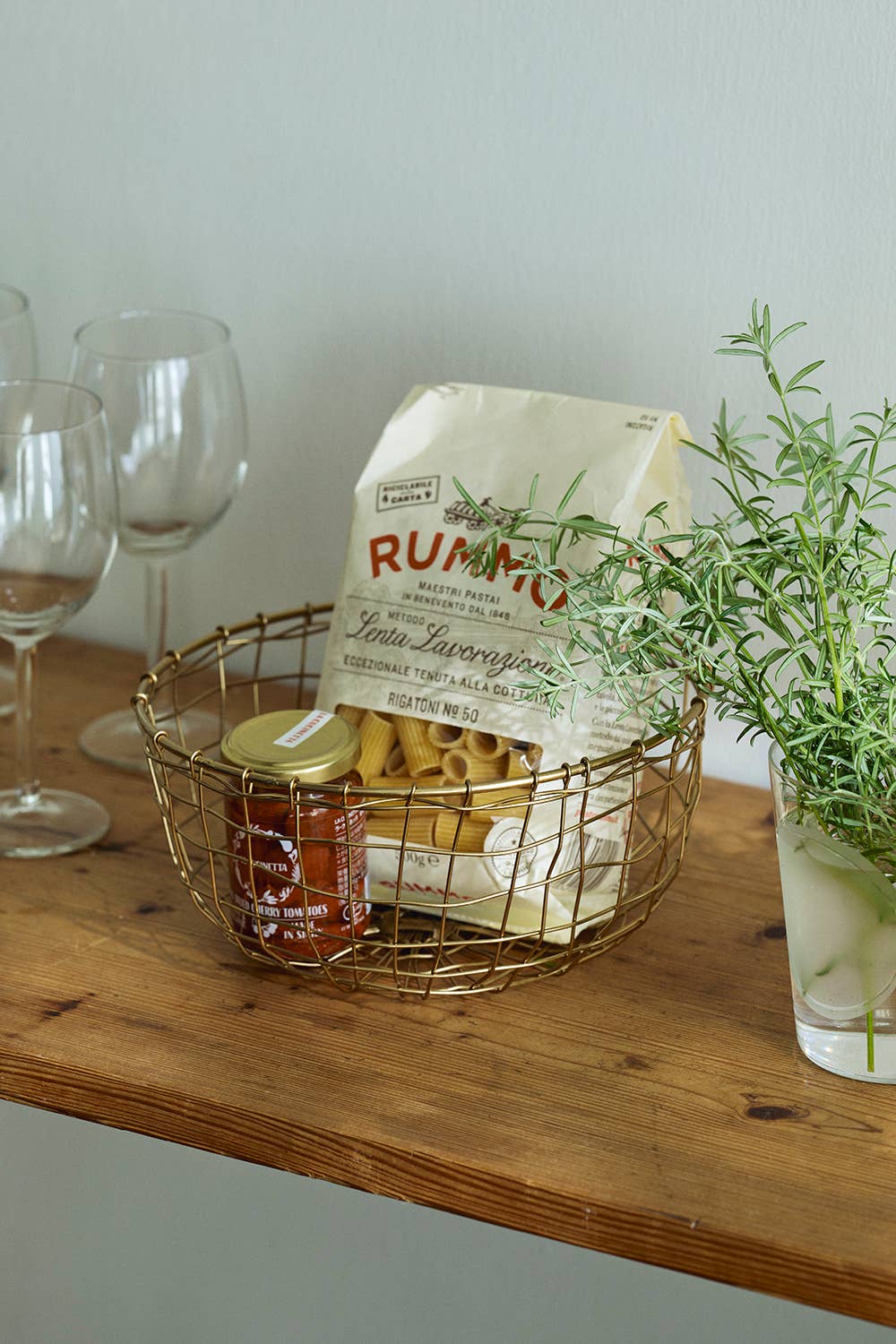 Fog Linen Work - Vente Paniers - Panier en fil rond peu profond (M)