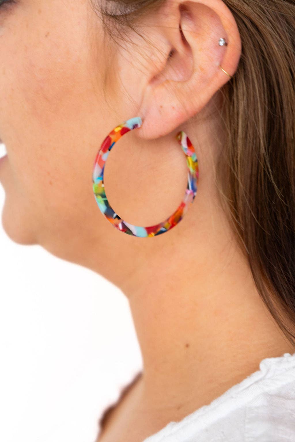 Spiffy & Splendid - Vendita all'ingrosso Orecchini a cerchio - Cameron Fiesta - Orecchini a cerchio grandi colorati, gioielli Spiffy & Splendid20