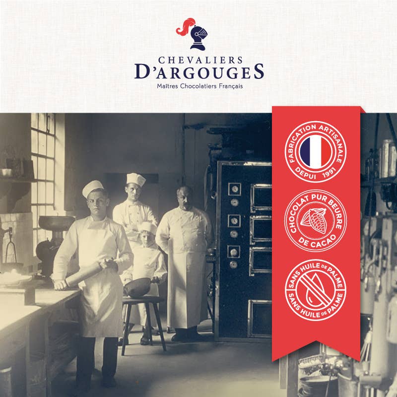 Chevaliers d'Argouges - Wholesale Chocolate Box - BALLOTIN STICKS MANGO-PASSION FRUIT - MILK CHOCOLATE5