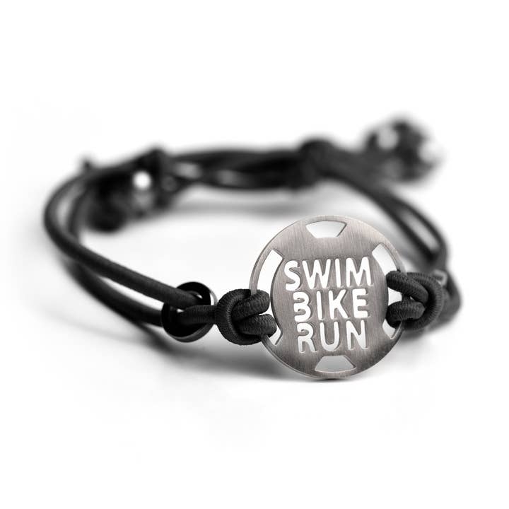 Bracelet Triathlon SWIM BIKE RUN Circle - Cravate Stretch Réglable pour la vente par ATHLETE INSPIRED, Inc.