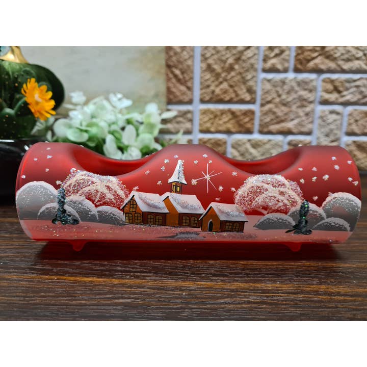 Glass by Iness - Wholesale Candle Holder - Dual Candle Holder - Centerpiece Style1