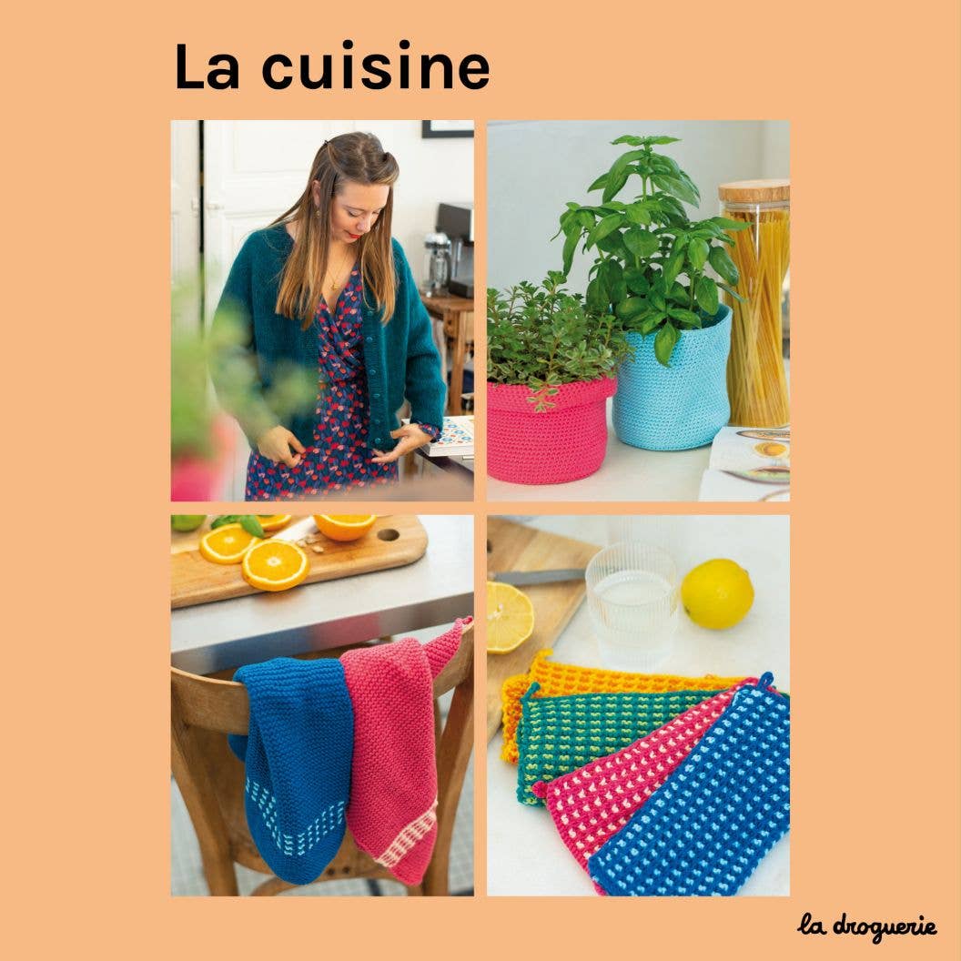 LA DROGUERIE – wholesale Bok - Vuxen – Gör-det-själv stickbok "Inomhusstickning"3