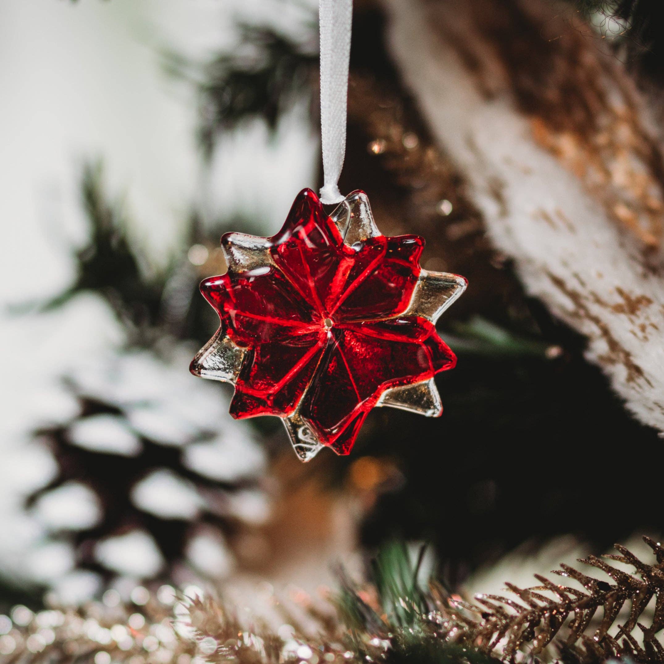 Station pôle Nord inc. - Wholesale Ornament - Flocon de neige en verre fusionné