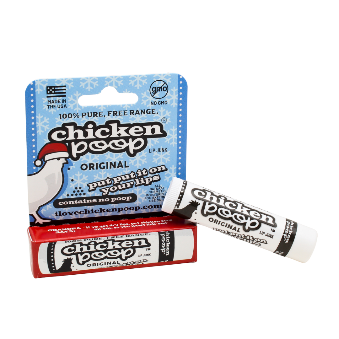 Chicken Poop - Venta al por mayor Bálsamos labiales - Bálsamo Labial Chicken Poop® CHRISTMAS ORIGINAL, 16 uds. HANG TAB1