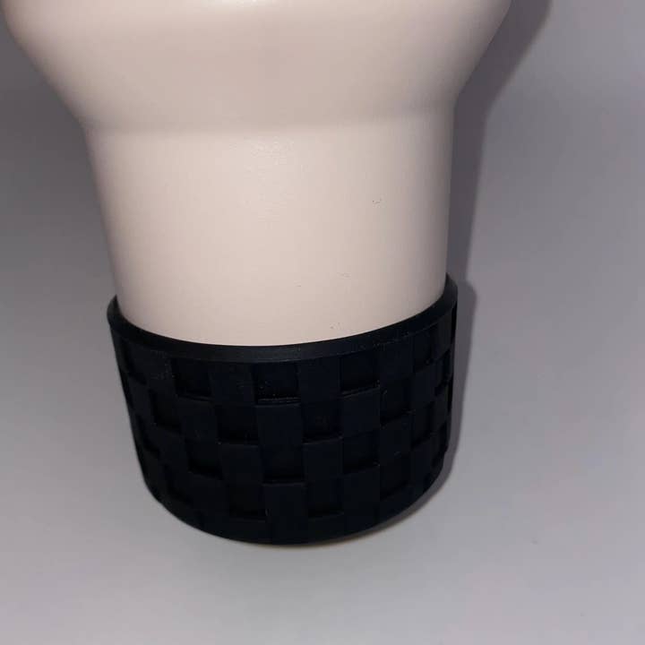 ASAP Craft Supplies - Wholesale Drink Huggers & Koozies - Checkered Texture Tumbler Boot - Silicone Boot- Tumbler Accessories