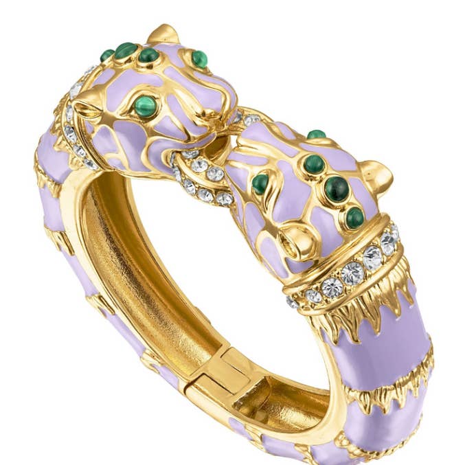 Pulsera Doble Pantera Lavanda para venta al por mayor de Kimono Dragon NYC