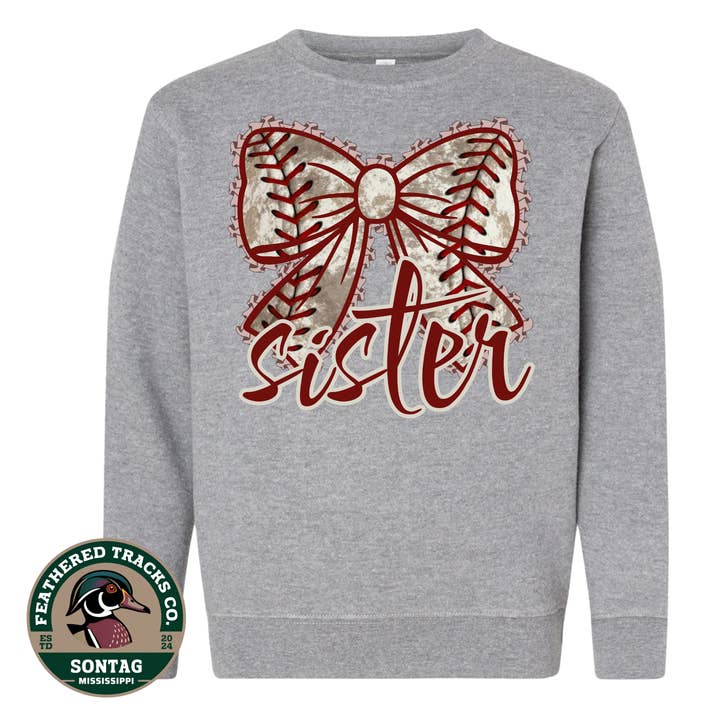 Baseball Sister for wholesale by Feathered Tracks Co.