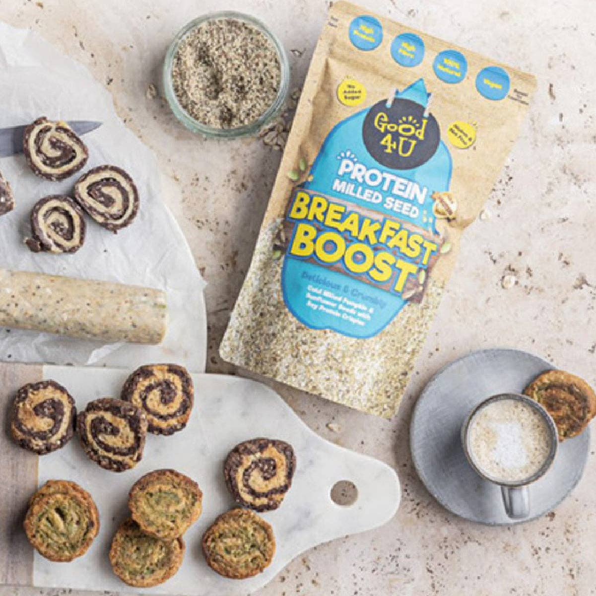 Good4U – Proteína/Superalimento em pó por atacado – Protein Breakfast Boost: mistura de sementes moídas com proteína Good4U8