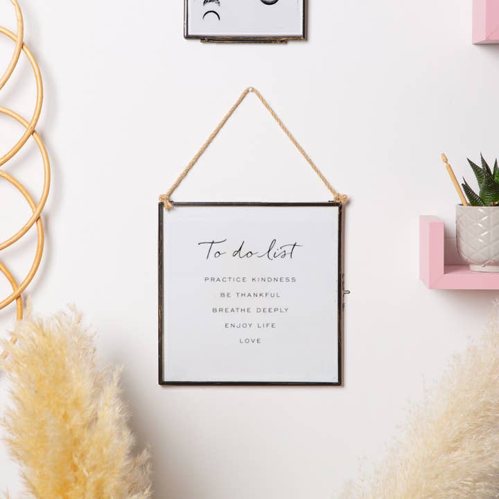 Rinkit Ltd - Wholesale Picture Frame - 8" x 8" Black Hanging Metal Photo Frame - by Nicola Spring