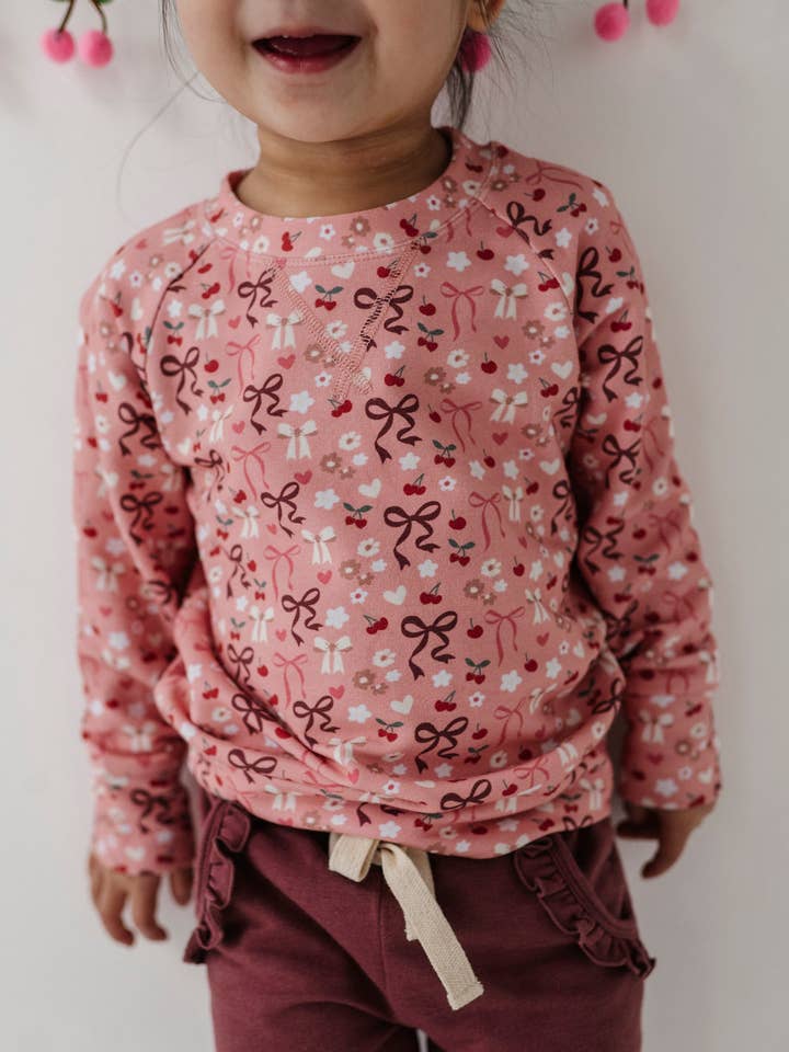 Babysprouts Girl's Raglan Sweatshirt for wholesale by babysprouts clothing company