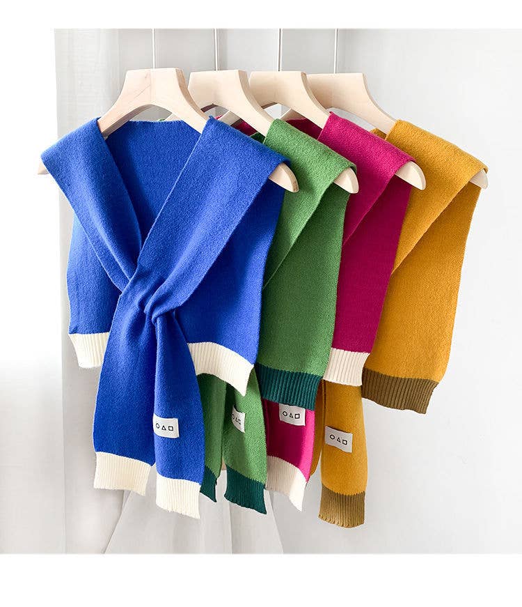 VividLux - Wholesale Wrap - Women's - Cozy Colorblock Knit Shawl10