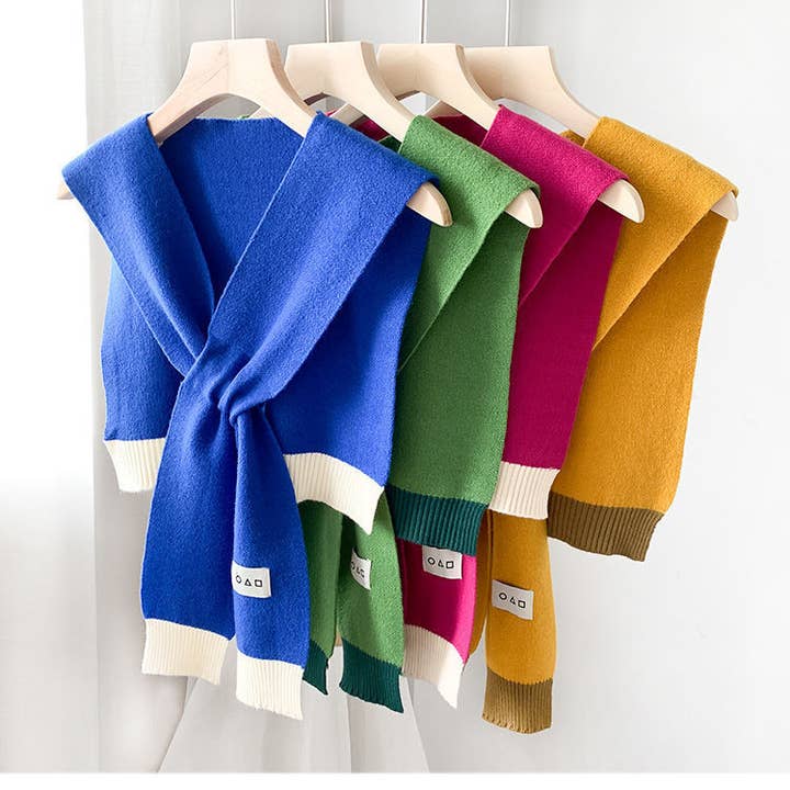 VividLux - Wholesale Wrap - Women's - Cozy Colorblock Knit Shawl10