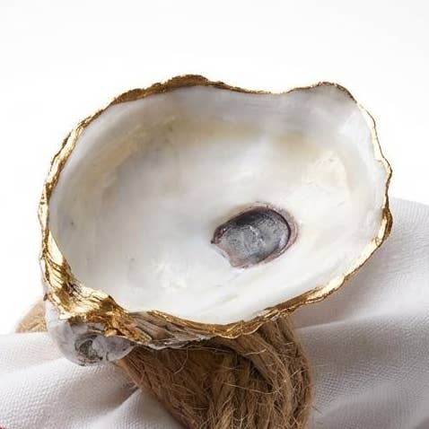 Oyster Shell Napkin Rings for wholesale by Shell Yeah By Jaks LLC