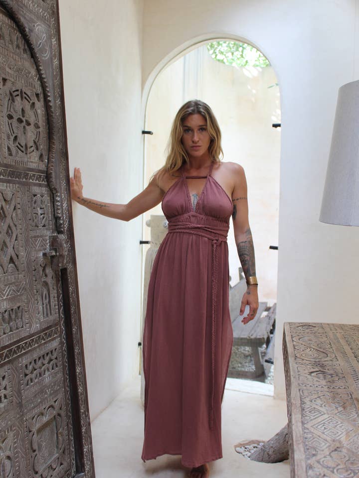 Boho Maxi Dress for Boutique – Handmade in mexicoResort Wear for wholesale by Mayense