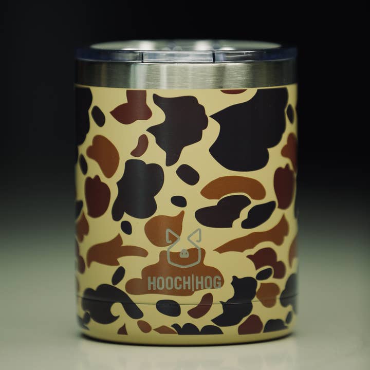 Hooch Hog - Wholesale Insulated Mug/Tumbler - Hooch|Hog 10 oz Old School Camouflage Lowball0