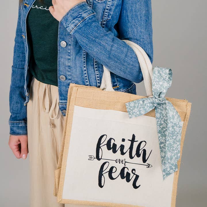 Only Grace Company - Wholesale Tote Bag - Women's - Women's Christian Jute Bag