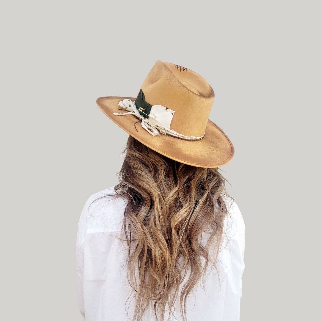 MUSTARD Pellam Rancher Crown Hat for wholesale on Faire0