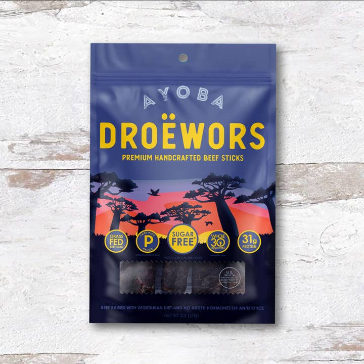 Ayoba - Wholesale Jerky - Traditional 'Droewors' Grass Fed Beef Sticks2