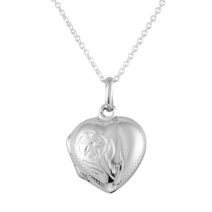 Smuk 925 Sølv Åbningshjerte Medaljon for engroshandel hos Silver Jewellery Cavern Wholesale